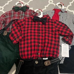 Christmas Boy Suits - Bundle Deal - Three matching sets.